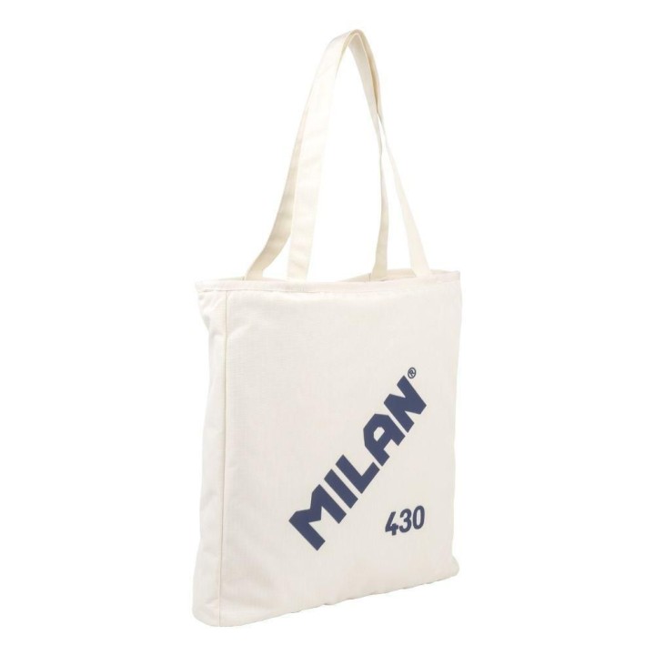 bo. tote bag milan serie 1918 cremallera beige