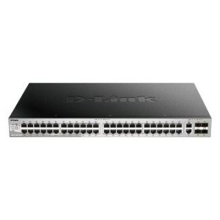 switch gestionable l3 d link dgs 3130 54ts/e 54p 48x1gb 2x10gb 4x25gb sfp28 metalico rack negro