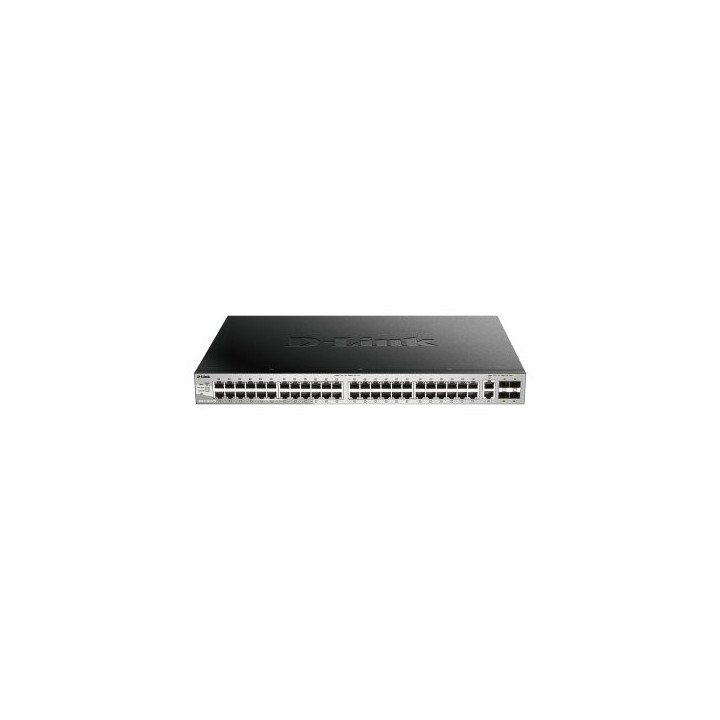 switch gestionable l3 d link dgs 3130 54ts/e 54p 48x1gb 2x10gb 4x25gb sfp28 metalico rack negro