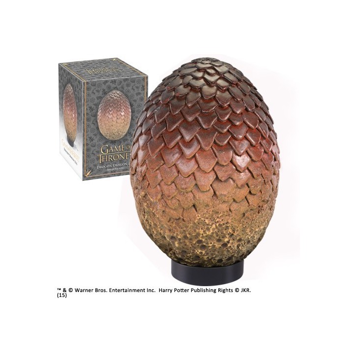 the noble collection r?plica the noble collection juego de tronos huevo de dragon drogon 20.32 cm