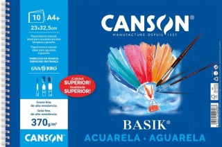 bloc esp. 10h canson basik acuarela a4+ 370g