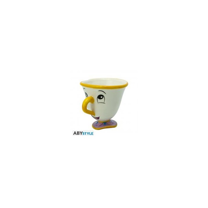 abystyle taza 3d abystyle disney la bella y la bestia    chip