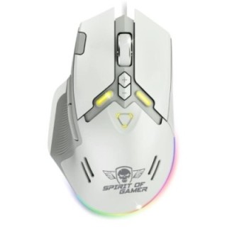 spirit of gamer rat?n elite m60 blanco rgb