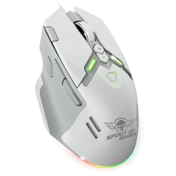 spirit of gamer rat?n elite m60 blanco rgb