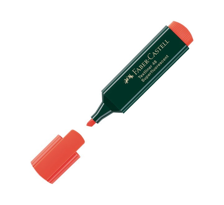 marc. fluor faber castell textliner naranja 154815