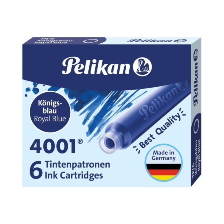 c. 6 cartuchos tinta pelikan 4001 pluma az real