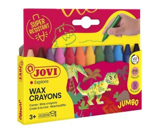 est. 12 ceras jovi wax crayons jumbo stdo