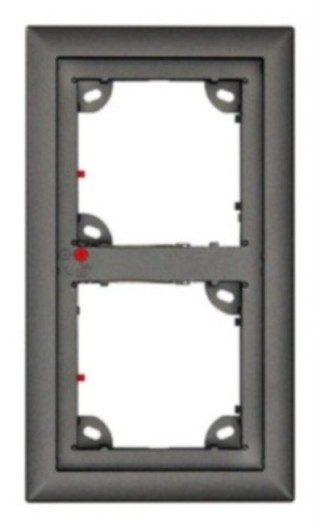 double on wall housing, dark grey