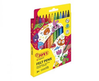 c.12 rotuladores jovi felt lens stdo pack: 10 unidades