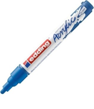 marcad. perm acrilico edding 5100 2 3mm azul