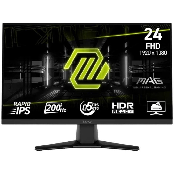 msi mag242f monitor 24" ips fhd 200hz hdmi