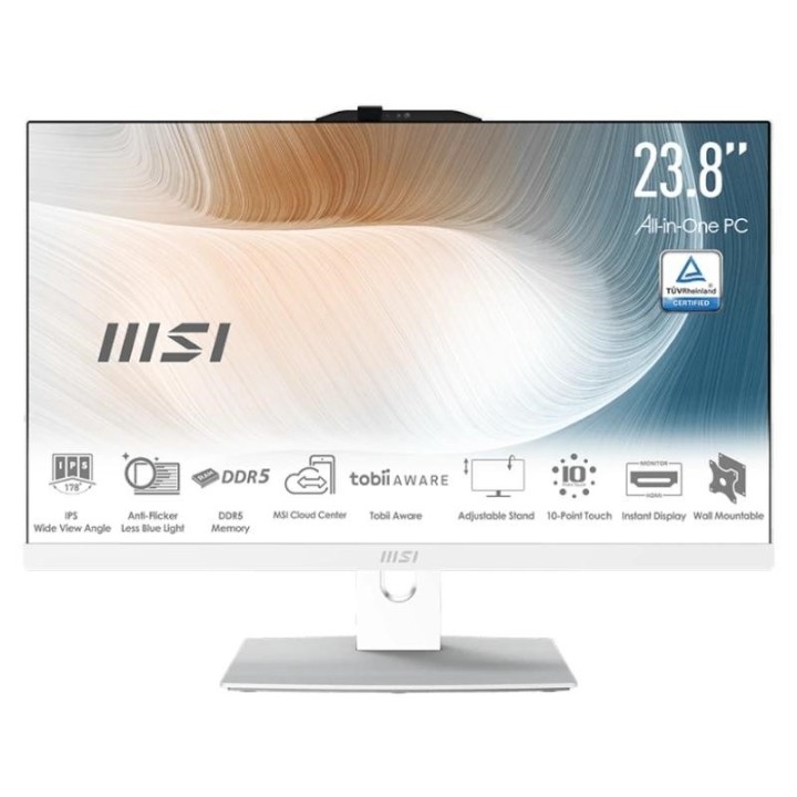 msi am242p 2202eu c7 150u 16gb 512 dos 24" blanco