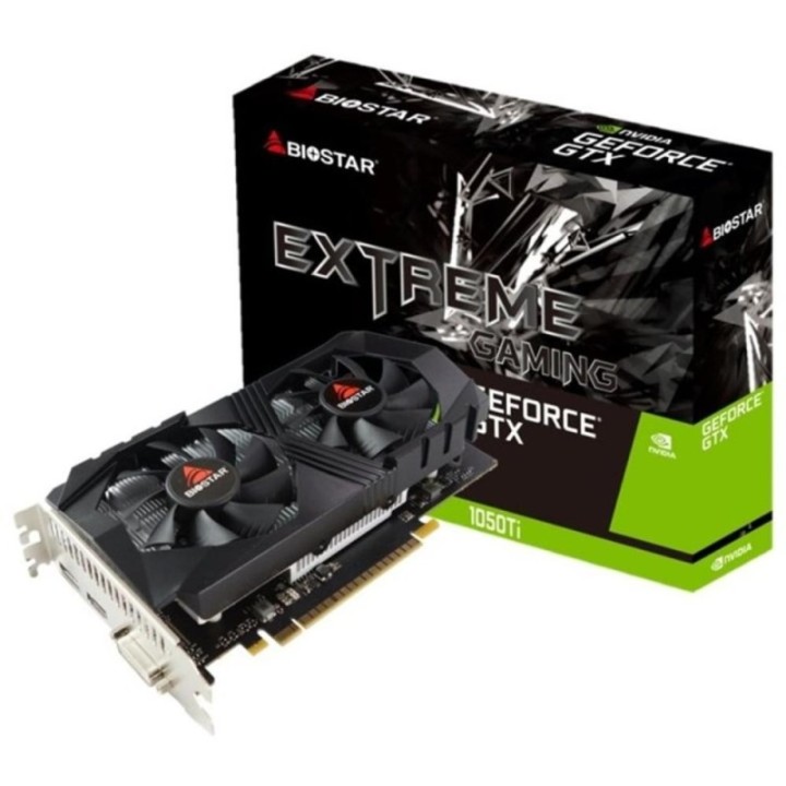biostar tarjeta grafica biostar nvidia geforce gtx 1050ti 4gb gddr5