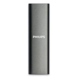 disco m.2 externo philips 2tb usb c/usb3.0 540mb/s ultra slim gris