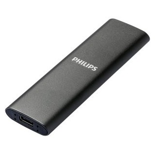 disco m.2 externo philips 500gb usb c/usb3.0 540mb/s ultra slim gris fm50ss031p
