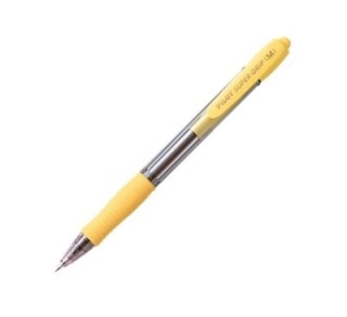 boligrafo retr. pilot supergrip 1mm amarillo