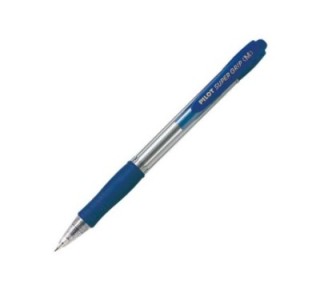 boligrafo retr. pilot supergrip 1mm azul cl