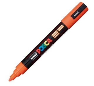 rotulador uni ball posca pc5m 1.8 2.5mm naranja
