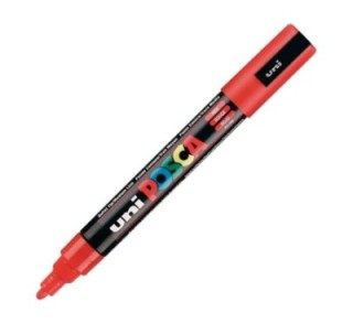 rotulador uni ball posca pc5m 1.8 2.5mm rojo