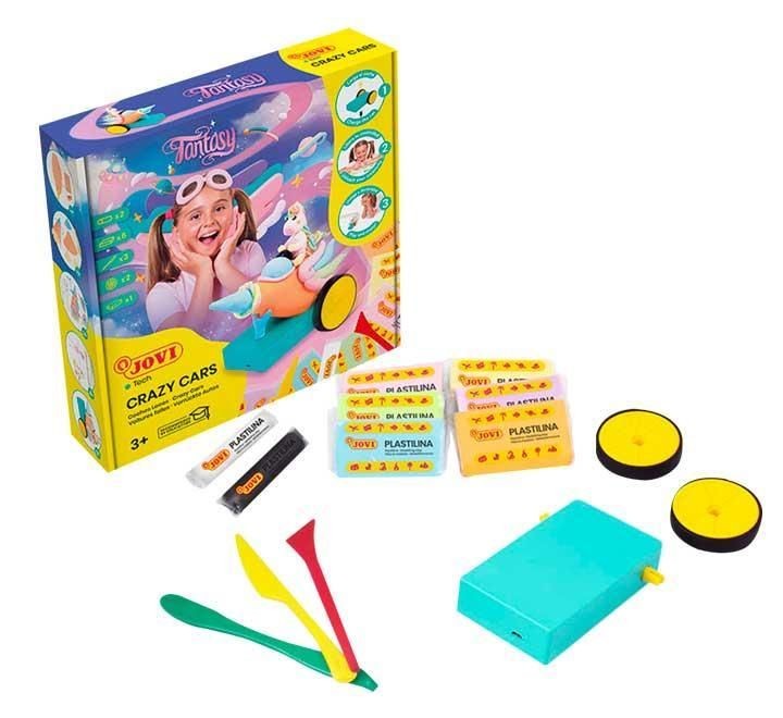 kit plastilina jovi crazy cars jovitech fantasy
