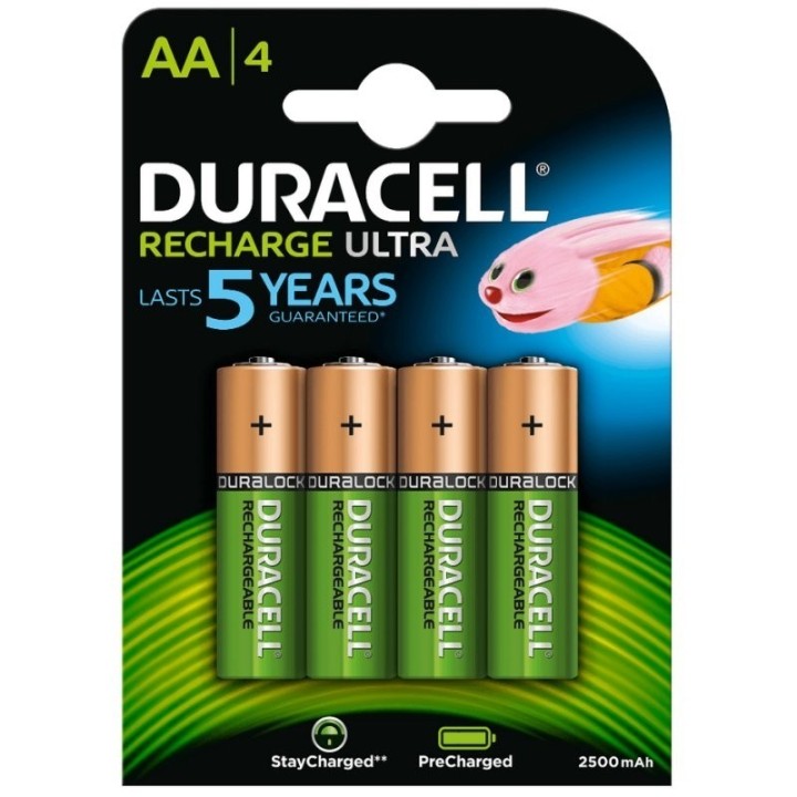 duracell pila recargable hr6 aa 2500mah blister4