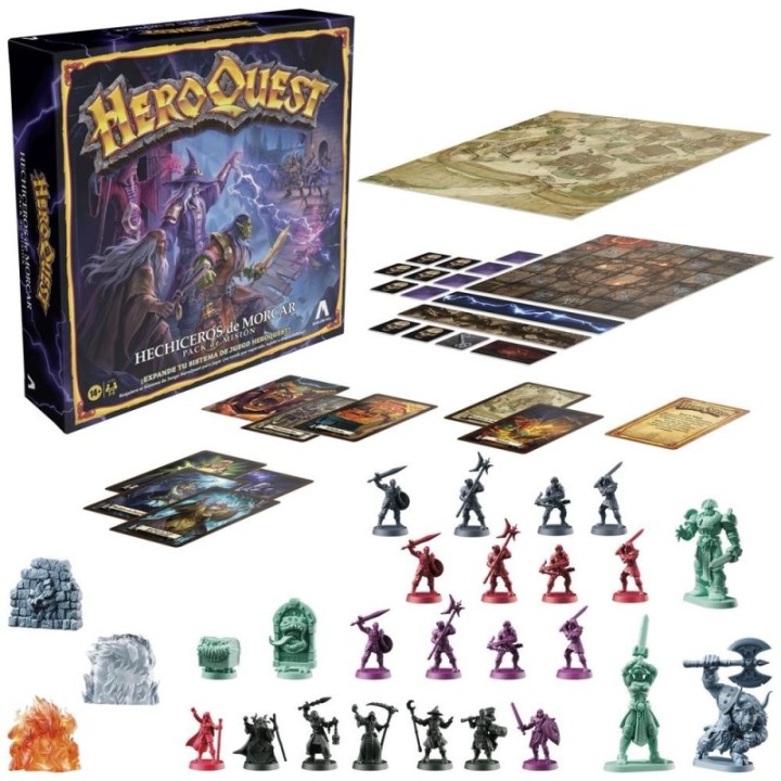 hasbro juego de mesa hasbro heroquest hechiceros de morcar espa?ol