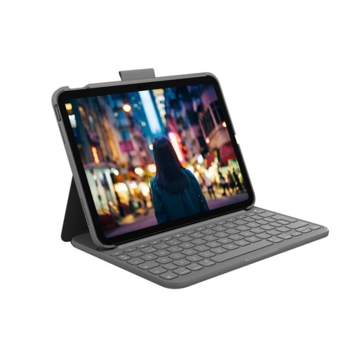 logitech funda logitech slim folio con teclado para ipad