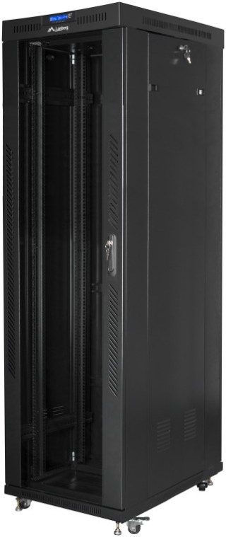 armario lanberg rack 19" 42u 600x1000 flat pack negro