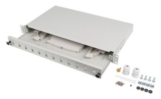 patch panel lanberg 1u 19" fibra optica 12 pts sc simplex o 12 lc duplex gr+acc