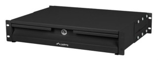 cajon para rack 19" 2u 483x360mm hasta 90kg negro cierre frontal