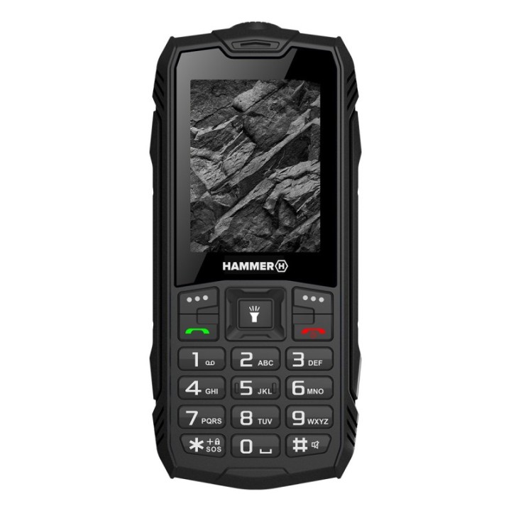 hammer telefono movil rugerizado hammer rock 2.4 pulgadas    0.3mpx    2g