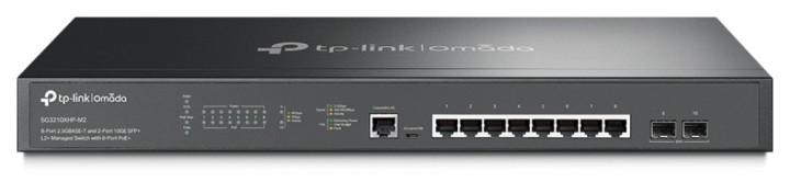 switch tp link omada tl sg3210xhp m2 / l2+, 8x2,5g poe+, 2sfp+, 240w