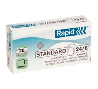caja 1000 grapas rapid 22/624/6 galvanizada