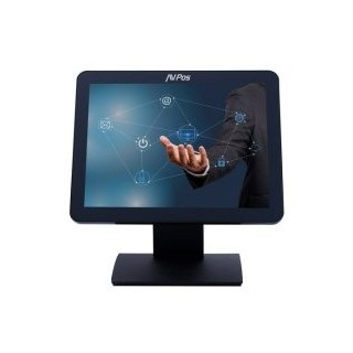 monitor 15" tactil capacitiva tpv avpos t15 led 4 3 vga negro 400cd/m2 true flat sin marcos