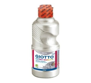 bote tempera giotto 250ml metal plata 531402