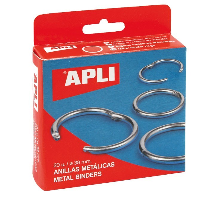 c.10 anillas apli metal 51mm