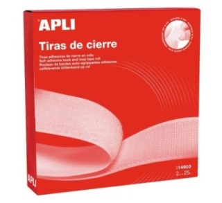 c. cinta velcro apli 2cmx25m 14903 blanco