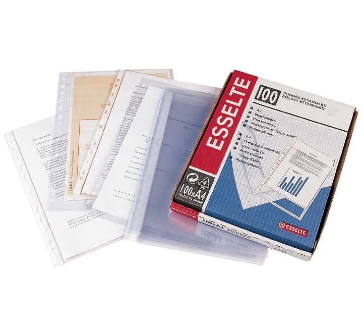 c.100 fundas esselte 11t a4 luxe c r 46104