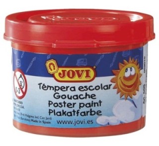 estuche 5 botes tempera jovi 35ml bermellon 50307