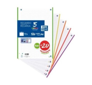 rec. 100h+20 oxford color 5 a4 5x5 vivos