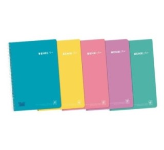 cuad. enri plus t.pl fo 80h 4x4 c/m stdo pastel