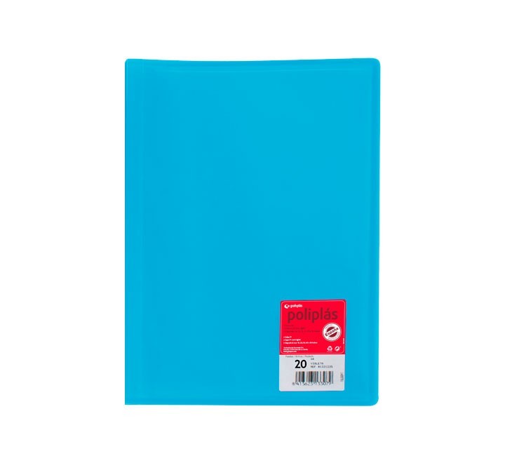 carp. 20f poliplas grafoplas a4 pp azul 01321230