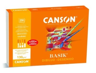 pack 250h canson dibujo basik 130g a4