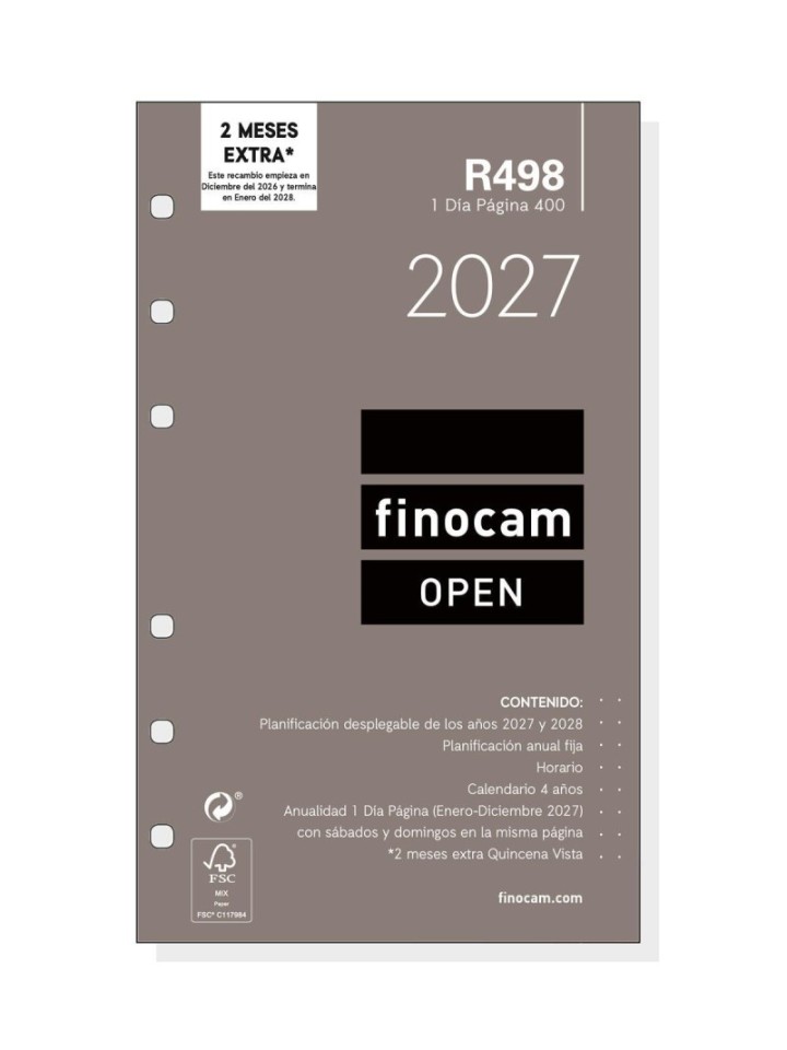 rec 27 ag finocam open 400 r498 d/p cast