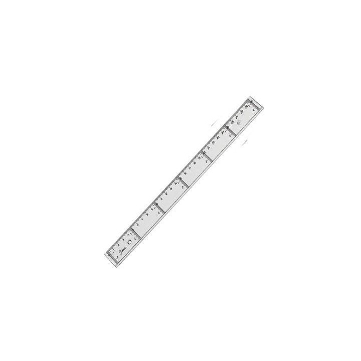 regla plana faibo transparente 30cm 41130