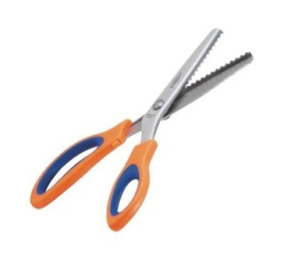 tijeras dentadas faibo fieltro 24cm 7640b 2 picos
