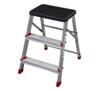 escalera taburete sfk 3 peld. plegable alum