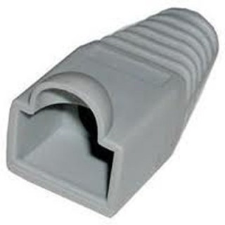 nanocable funda conector rj45 plastico gris 10 und