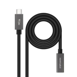 nanocable cable usb 3.2 gen2 usb c m/h 1,5 m negro