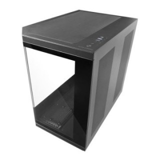caja atx semitorre gaming mars gaming mc3tcore color negro 3 paneles de cristal templado doble camar
